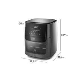 Air Fryer Oven Electrolux por Rita Lobo 12L Digital Grafite Experience 1700W